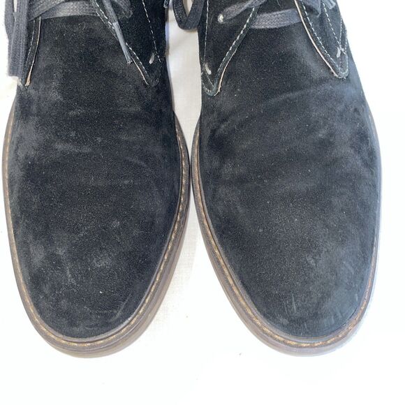 Vionic Chukka Boots Mens Size 13 M Black Suede Leather Lace Up Block Heels EUC - Picture 7 of 12